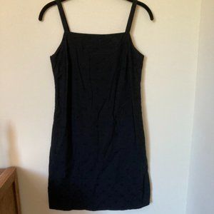 J. Crew Black Cotton Square Neck Summer Dress 4